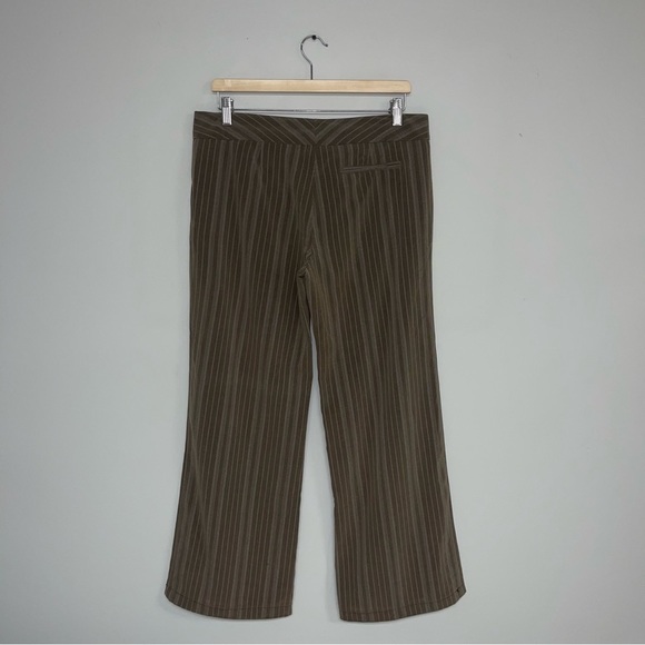 Speechless Vintage Trousers Women’s Size Medium Tan Striped  Pinstripes Straight - Picture 5 of 8